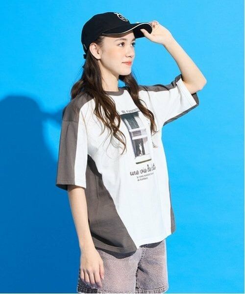 POM PONETTE AMI / ポンポネット アミ Tシャツ | 【AMI】バイカラー転写ビッグTシャツ | 詳細2