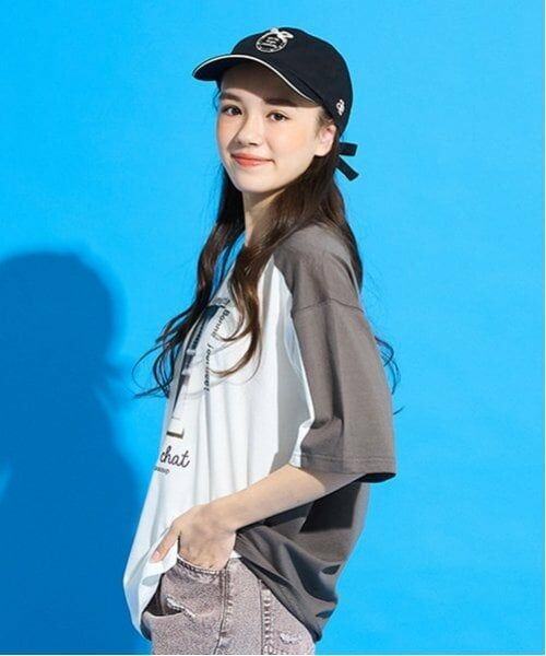 POM PONETTE AMI / ポンポネット アミ Tシャツ | 【AMI】バイカラー転写ビッグTシャツ | 詳細3