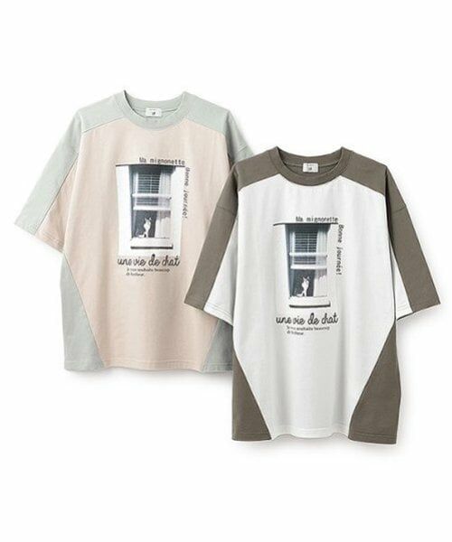 POM PONETTE AMI / ポンポネット アミ Tシャツ | 【AMI】バイカラー転写ビッグTシャツ | 詳細7