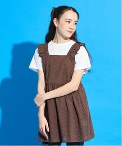 POM PONETTE AMI / ポンポネット アミ その他トップス | 【Cuugal掲載】【AMI】カットワーク刺しゅうレースチュニック×インナーTシャツセット