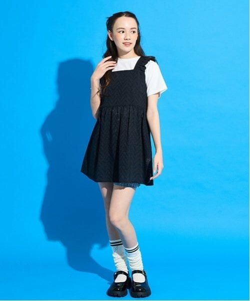 POM PONETTE AMI / ポンポネット アミ その他トップス | 【Cuugal掲載】【AMI】カットワーク刺しゅうレースチュニック×インナーTシャツセット | 詳細10