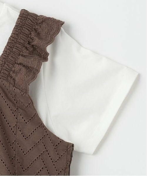 POM PONETTE AMI / ポンポネット アミ その他トップス | 【Cuugal掲載】【AMI】カットワーク刺しゅうレースチュニック×インナーTシャツセット | 詳細19