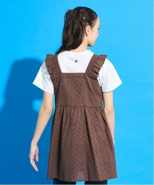 POM PONETTE AMI / ポンポネット アミ その他トップス | 【Cuugal掲載】【AMI】カットワーク刺しゅうレースチュニック×インナーTシャツセット | 詳細3