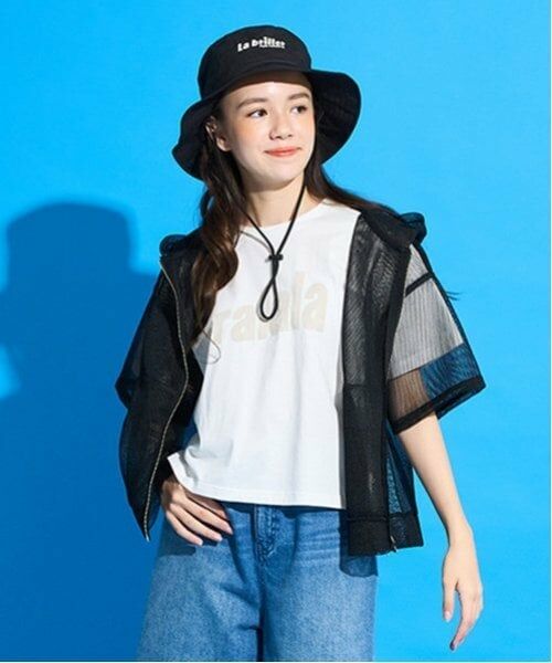 POM PONETTE AMI / ポンポネット アミ パーカー | 【AMI】ダンボールメッシュパーカ×Tシャツセット（黒）