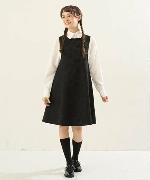 POM PONETTE AMI / ポンポネット アミ ミニ丈・ひざ丈ワンピース | 【AMI】リバーシブルジャンパースカート | 詳細1