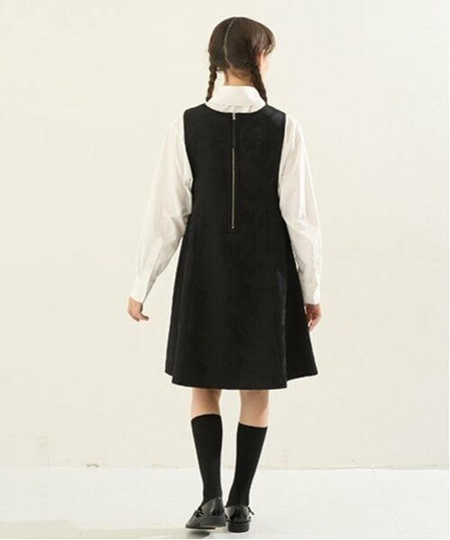 POM PONETTE AMI / ポンポネット アミ ミニ丈・ひざ丈ワンピース | 【AMI】リバーシブルジャンパースカート | 詳細3