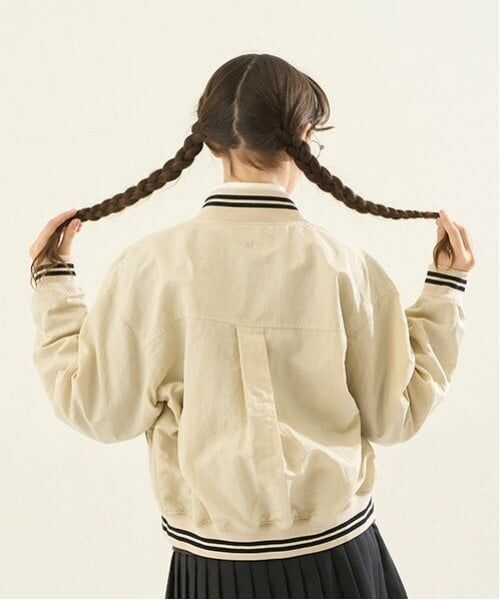 POM PONETTE AMI / ポンポネット アミ ブルゾン | 【AMI】【撥水】ラインリブスタジャン | 詳細4
