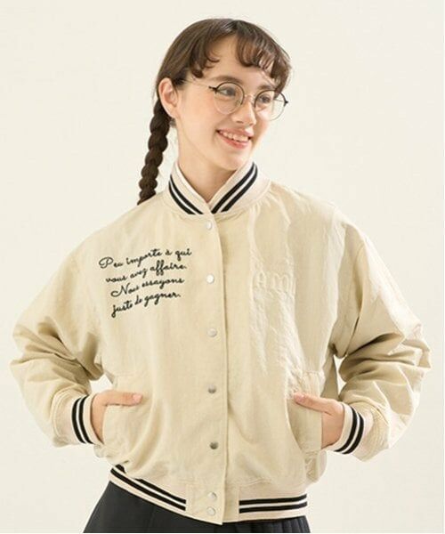 POM PONETTE AMI / ポンポネット アミ ブルゾン | 【AMI】【撥水】ラインリブスタジャン | 詳細6