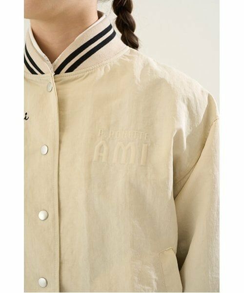 POM PONETTE AMI / ポンポネット アミ ブルゾン | 【AMI】【撥水】ラインリブスタジャン | 詳細8