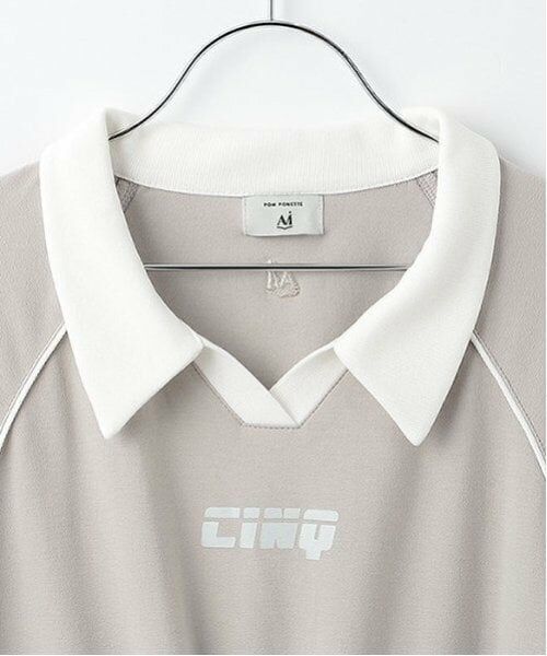 POM PONETTE AMI / ポンポネット アミ ミニ丈・ひざ丈ワンピース | 【AMI】【撥水】ドッキングゲームシャツワンピース | 詳細11