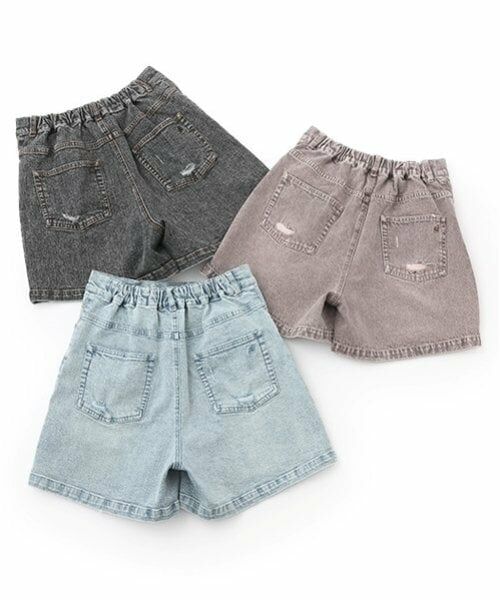 POM PONETTE AMI / ポンポネット アミ ショート・ハーフ・半端丈パンツ | 【AMI】ダメージデニムショートパンツ | 詳細11