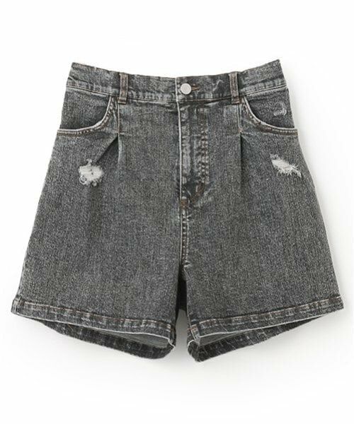 POM PONETTE AMI / ポンポネット アミ ショート・ハーフ・半端丈パンツ | 【AMI】ダメージデニムショートパンツ | 詳細13