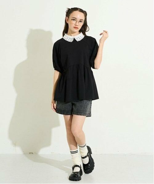 POM PONETTE AMI / ポンポネット アミ ショート・ハーフ・半端丈パンツ | 【AMI】ダメージデニムショートパンツ | 詳細15