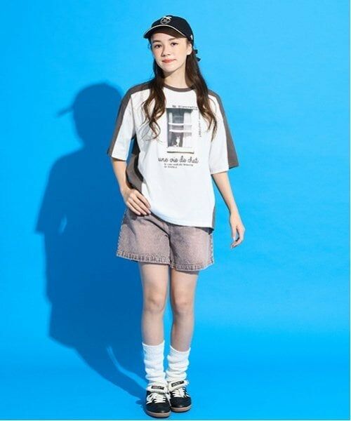 POM PONETTE AMI / ポンポネット アミ ショート・ハーフ・半端丈パンツ | 【AMI】ダメージデニムショートパンツ（茶）