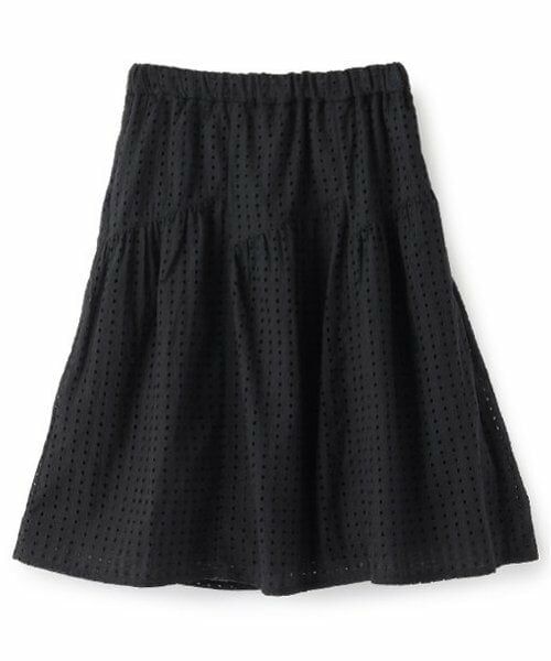 POM PONETTE AMI / ポンポネット アミ ミニ・ひざ丈スカート | 【AMI】アイレットレースティアードスカート | 詳細10