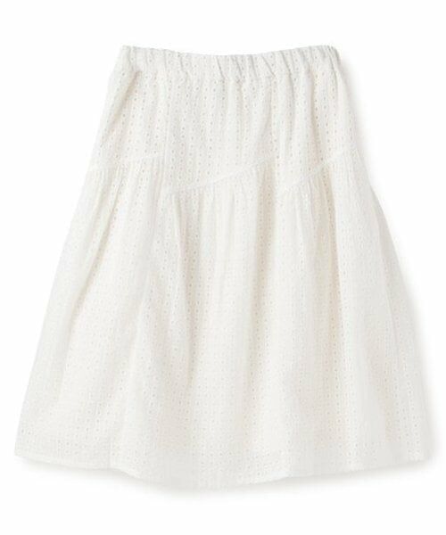 POM PONETTE AMI / ポンポネット アミ ミニ・ひざ丈スカート | 【AMI】アイレットレースティアードスカート | 詳細2