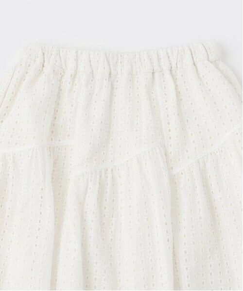 POM PONETTE AMI / ポンポネット アミ ミニ・ひざ丈スカート | 【AMI】アイレットレースティアードスカート | 詳細3