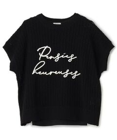 POM PONETTE AMI / ポンポネット アミ ニット・セーター | 【AMI】メッシュロゴニット×インナーセット