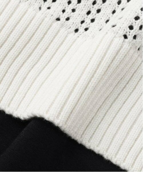 POM PONETTE AMI / ポンポネット アミ ニット・セーター | 【AMI】メッシュロゴニット×インナーセット | 詳細12