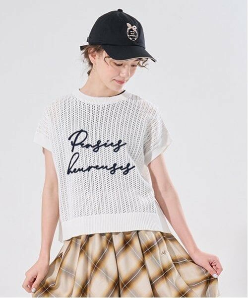 POM PONETTE AMI / ポンポネット アミ ニット・セーター | 【AMI】メッシュロゴニット×インナーセット | 詳細16