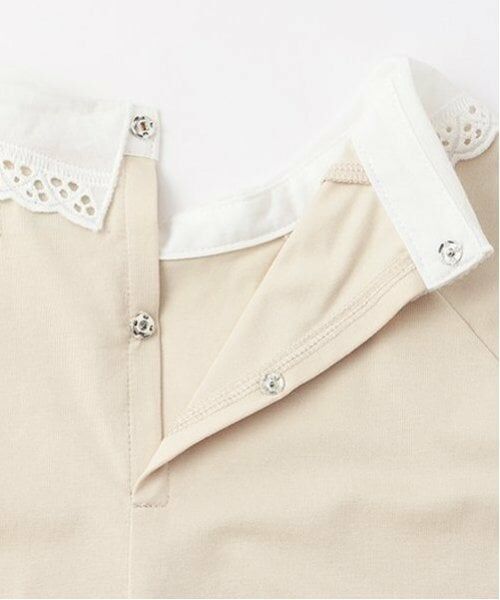 POM PONETTE AMI / ポンポネット アミ シャツ・ブラウス | 【AMI】【接触冷感】刺しゅう衿ペプラムカットプルオーバー | 詳細6