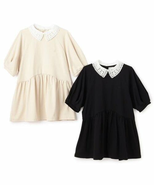 POM PONETTE AMI / ポンポネット アミ シャツ・ブラウス | 【AMI】【接触冷感】刺しゅう衿ペプラムカットプルオーバー | 詳細8