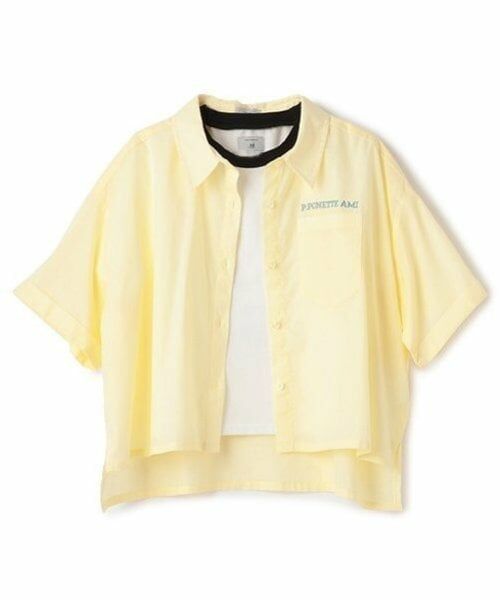 POM PONETTE AMI / ポンポネット アミ シャツ・ブラウス | 【AMI】バックグラフィックシャツ×Tシャツセット | 詳細1