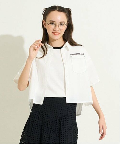 POM PONETTE AMI / ポンポネット アミ シャツ・ブラウス | 【AMI】バックグラフィックシャツ×Tシャツセット | 詳細18