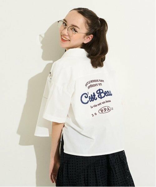 POM PONETTE AMI / ポンポネット アミ シャツ・ブラウス | 【AMI】バックグラフィックシャツ×Tシャツセット | 詳細19