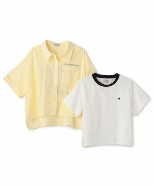 POM PONETTE AMI / ポンポネット アミ シャツ・ブラウス | 【AMI】バックグラフィックシャツ×Tシャツセット | 詳細3
