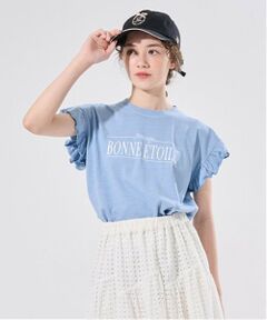 POM PONETTE AMI / ポンポネット アミ Tシャツ | 【AMI】袖フリルピグメントTシャツ