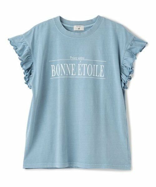 POM PONETTE AMI / ポンポネット アミ Tシャツ | 【AMI】袖フリルピグメントTシャツ | 詳細1
