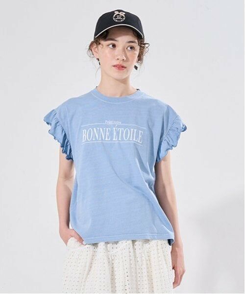 POM PONETTE AMI / ポンポネット アミ Tシャツ | 【AMI】袖フリルピグメントTシャツ | 詳細11