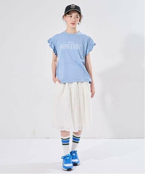 POM PONETTE AMI / ポンポネット アミ Tシャツ | 【AMI】袖フリルピグメントTシャツ | 詳細12