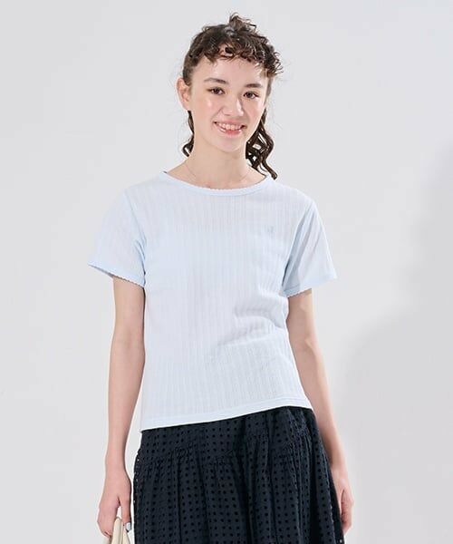 POM PONETTE AMI / ポンポネット アミ Tシャツ | 【WEB限定】【AMI】針抜スカラップTシャツ | 詳細16