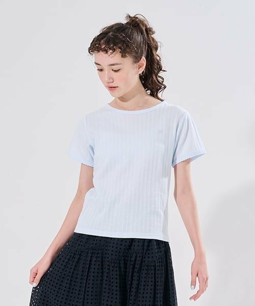 POM PONETTE AMI / ポンポネット アミ Tシャツ | 【WEB限定】【AMI】針抜スカラップTシャツ | 詳細18