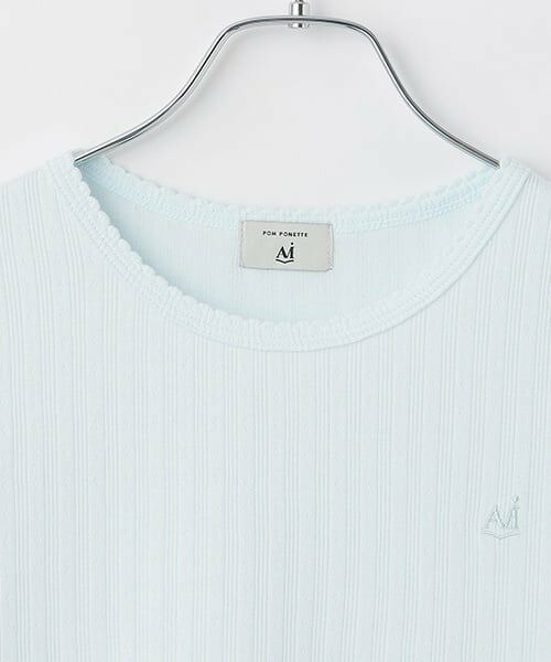 POM PONETTE AMI / ポンポネット アミ Tシャツ | 【WEB限定】【AMI】針抜スカラップTシャツ | 詳細2