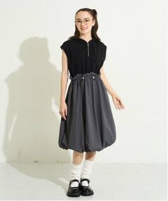 POM PONETTE AMI / ポンポネット アミ ミニ丈・ひざ丈ワンピース | 【AMI】【WEB限定】ドッキングバルーンワンピース