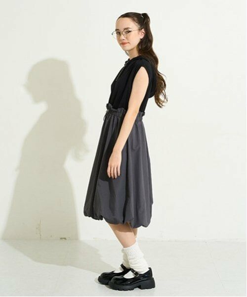 POM PONETTE AMI / ポンポネット アミ ミニ丈・ひざ丈ワンピース | 【AMI】【WEB限定】ドッキングバルーンワンピース | 詳細14