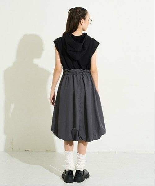 POM PONETTE AMI / ポンポネット アミ ミニ丈・ひざ丈ワンピース | 【AMI】【WEB限定】ドッキングバルーンワンピース | 詳細15