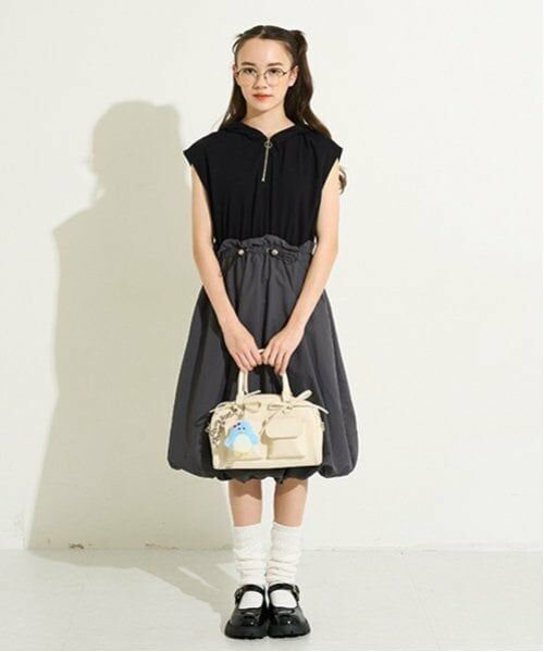 POM PONETTE AMI / ポンポネット アミ ミニ丈・ひざ丈ワンピース | 【AMI】【WEB限定】ドッキングバルーンワンピース | 詳細16