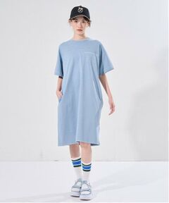 POM PONETTE AMI / ポンポネット アミ ミニ丈・ひざ丈ワンピース | 【AMI】ステッチデザインTワンピース