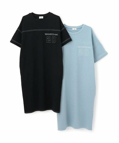 POM PONETTE AMI / ポンポネット アミ ミニ丈・ひざ丈ワンピース | 【AMI】ステッチデザインTワンピース | 詳細10