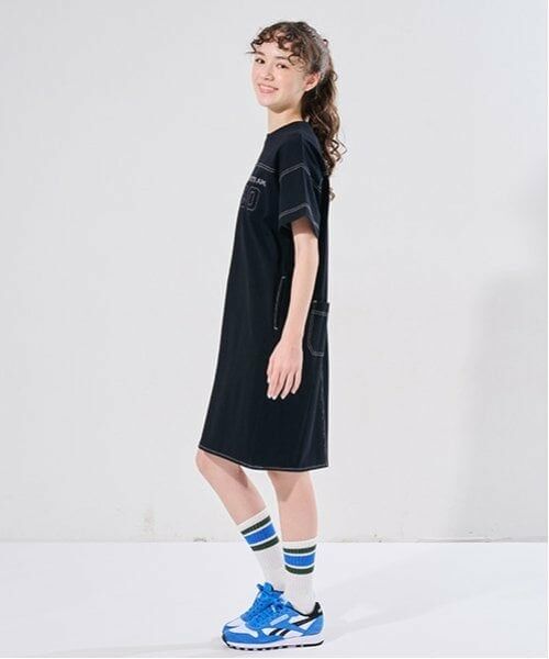 POM PONETTE AMI / ポンポネット アミ ミニ丈・ひざ丈ワンピース | 【AMI】ステッチデザインTワンピース | 詳細13