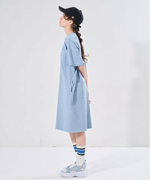 POM PONETTE AMI / ポンポネット アミ ミニ丈・ひざ丈ワンピース | 【AMI】ステッチデザインTワンピース | 詳細18