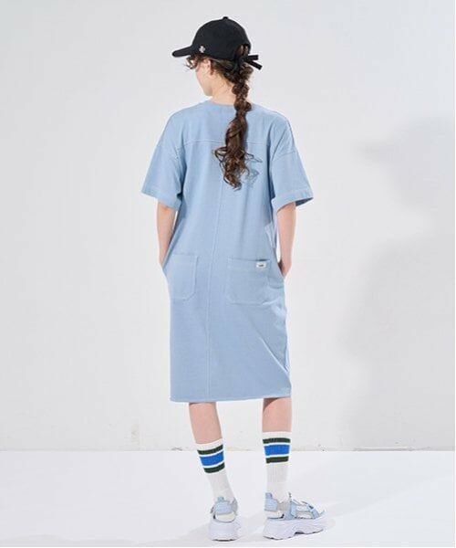 POM PONETTE AMI / ポンポネット アミ ミニ丈・ひざ丈ワンピース | 【AMI】ステッチデザインTワンピース | 詳細19