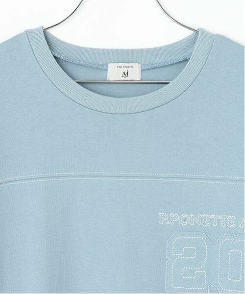 POM PONETTE AMI / ポンポネット アミ ミニ丈・ひざ丈ワンピース | 【AMI】ステッチデザインTワンピース | 詳細3