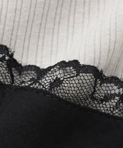 POM PONETTE AMI / ポンポネット アミ ミニ丈・ひざ丈ワンピース | 【AMI】コットンレースキャミワンピース×Tシャツセット | 詳細10