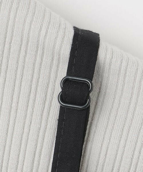 POM PONETTE AMI / ポンポネット アミ ミニ丈・ひざ丈ワンピース | 【AMI】コットンレースキャミワンピース×Tシャツセット | 詳細7