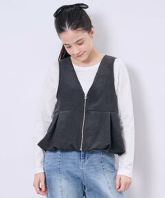 POM PONETTE AMI / ポンポネット アミ ダウンジャケット・ベスト | 【AMI】バルーンベスト×ロンTセット